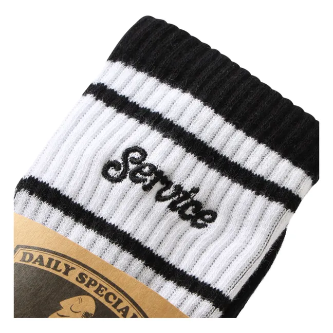 Logo Ringer Socks | Black