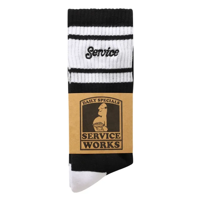 Logo Ringer Socks | Black