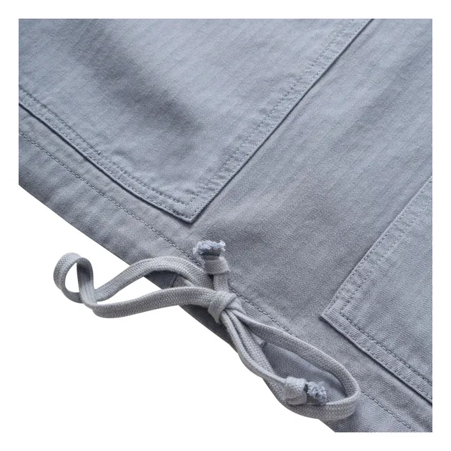 Herringbone Market Enfilable Jacket Bio-Baumwolle | Graublau