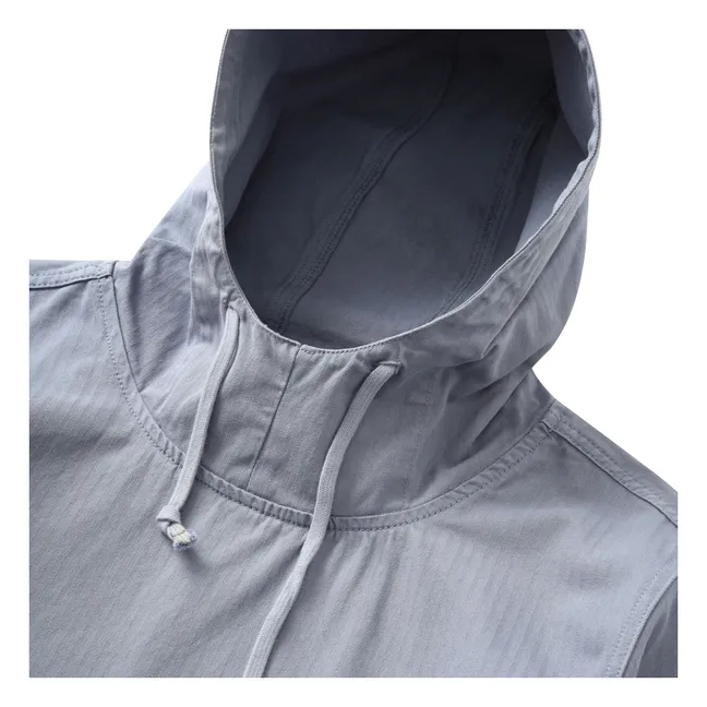 Herringbone Market Enfilable Jacket Bio-Baumwolle | Graublau