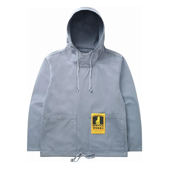 Herringbone Market Enfilable Jacket Bio-Baumwolle | Graublau