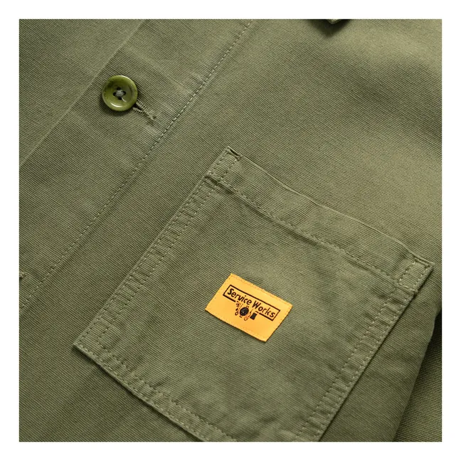 Coverall-Jacke aus Bio-Baumwolle | Khaki
