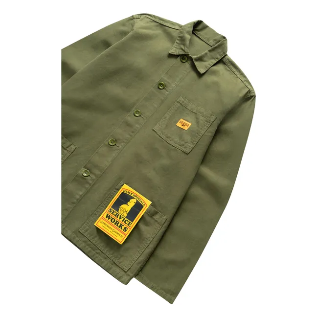 Coverall-Jacke aus Bio-Baumwolle | Khaki