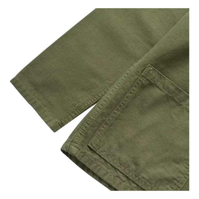Coverall-Jacke aus Bio-Baumwolle | Khaki