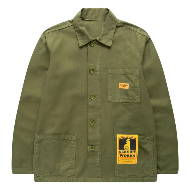Coverall-Jacke aus Bio-Baumwolle | Khaki