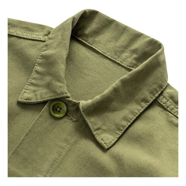 Coverall-Jacke aus Bio-Baumwolle | Khaki