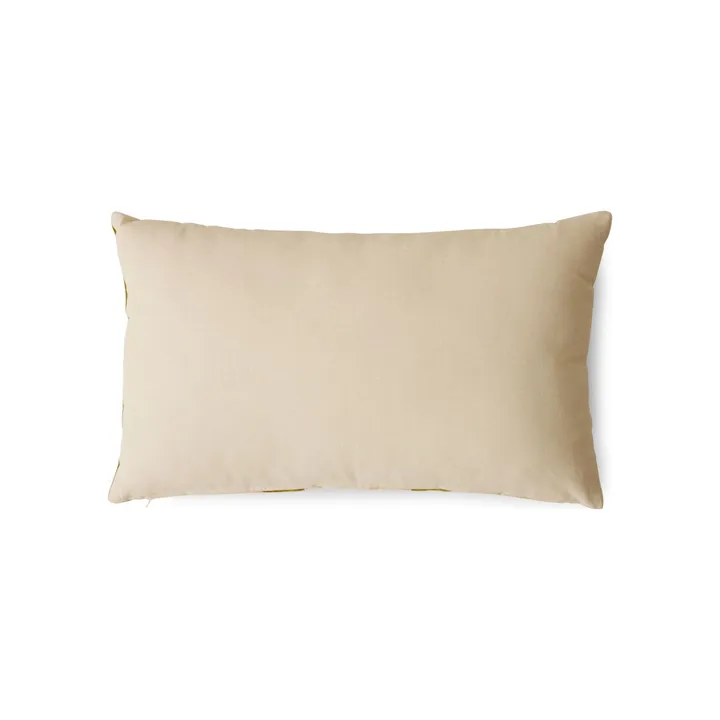 Coussin rayé en velours | Crème- Image produit n°7