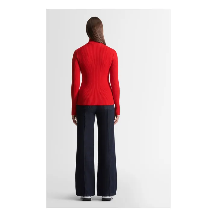 Pull Zippé Andromède | Rouge- Image produit n°2