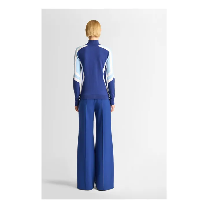 Pull Zippé Virginie | Bleu- Image produit n°2