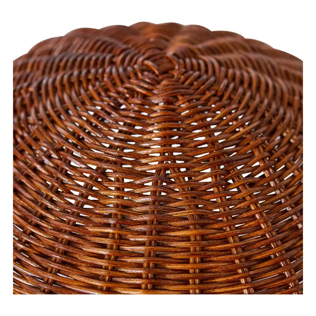 Lampe à poser en osier