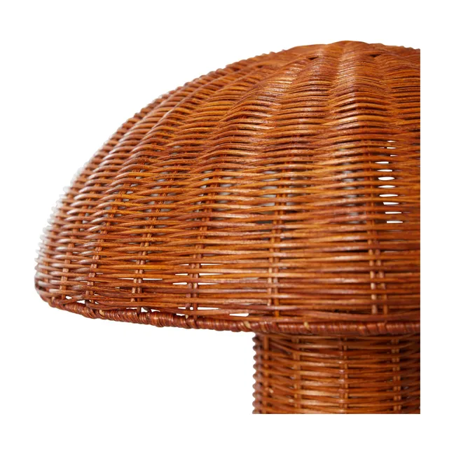 Lampe à poser en osier