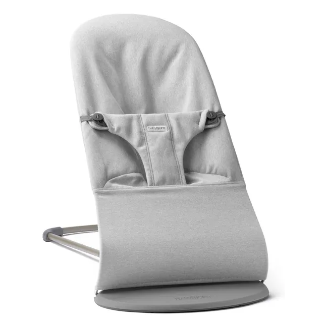 Bliss deckchair in mottled woven jersey | Light grey