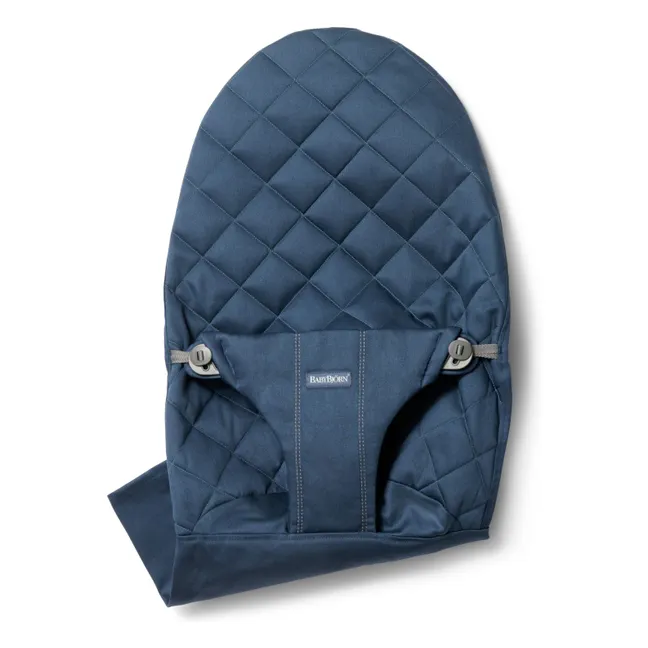Bliss deckchair cover in quilted cotton | Navy blue