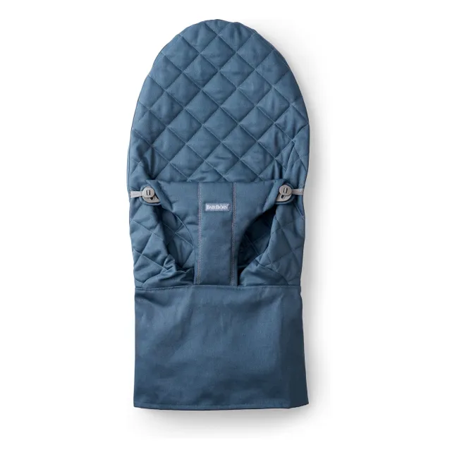 Bliss deckchair cover in quilted cotton | Navy blue
