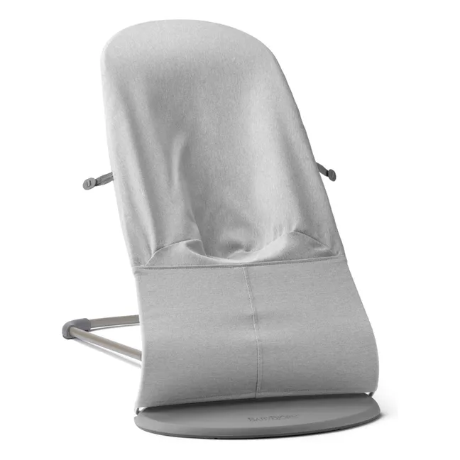 Bliss deckchair in mottled woven jersey | Light grey