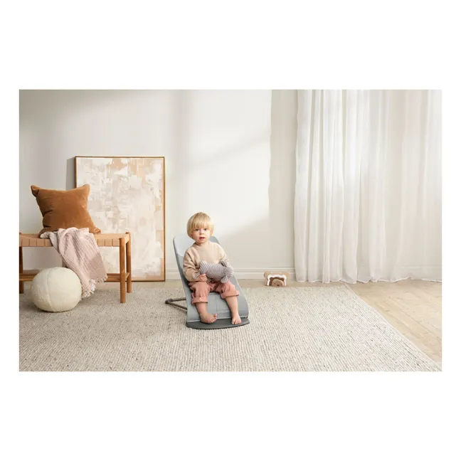 Bliss deckchair in mottled woven jersey | Light grey