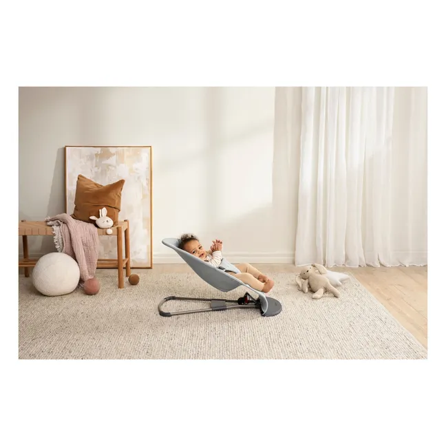 Bliss deckchair in mottled woven jersey | Light grey