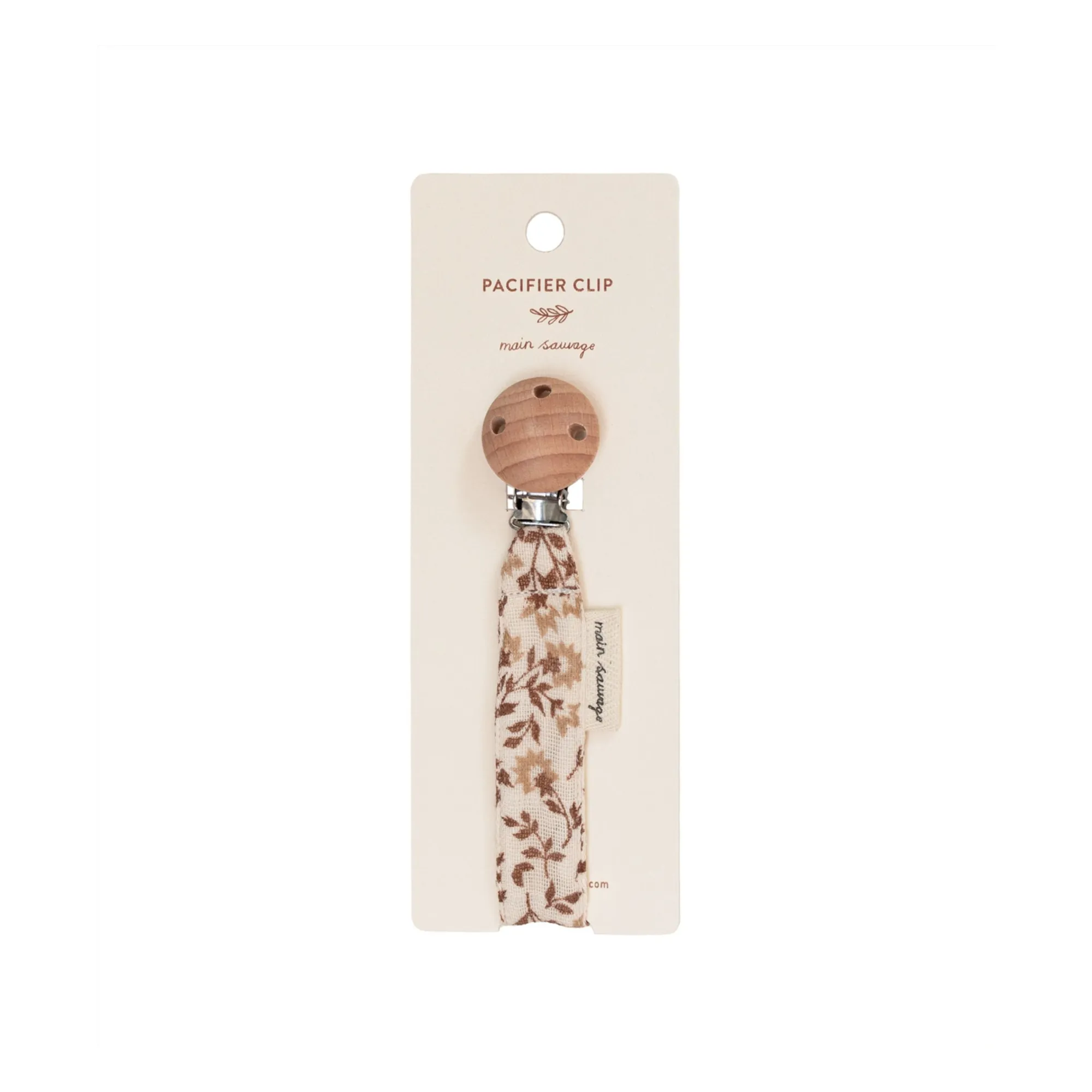 Attache-tétine Hibiscus | Sienne- Image produit n°3
