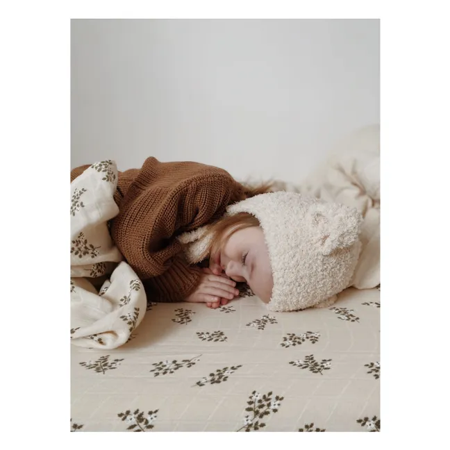 Drap-housse Holly Flowers | Sable