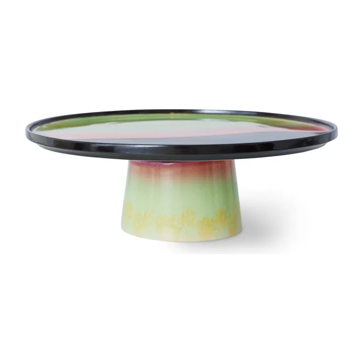 Plat à gâteau en grès | Vert amande- Image produit n°0