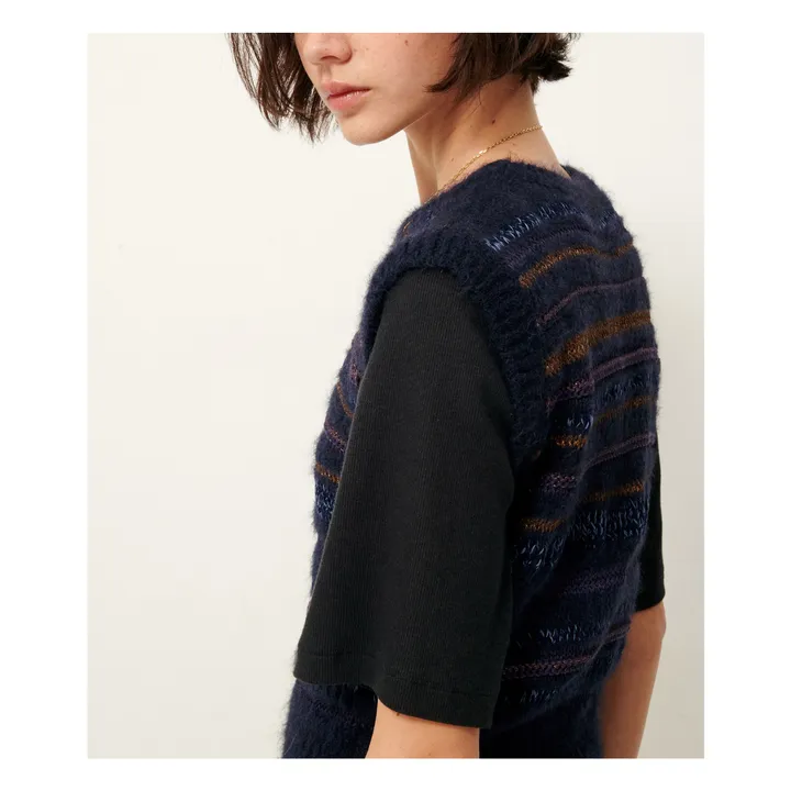 Ärmelloser Pullover Valno | Blau- Produktbild Nr. 4