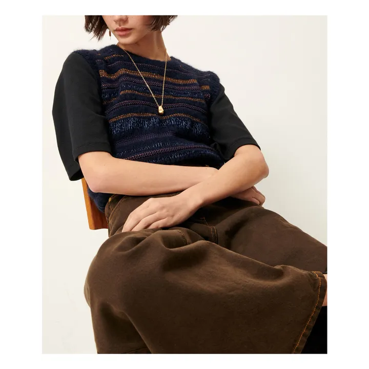 Ärmelloser Pullover Valno | Blau- Produktbild Nr. 1