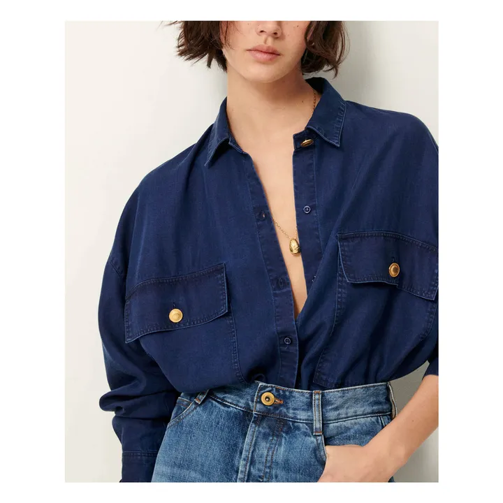 Camisa Jaynim | Azul índigo- Imagen del producto n°4