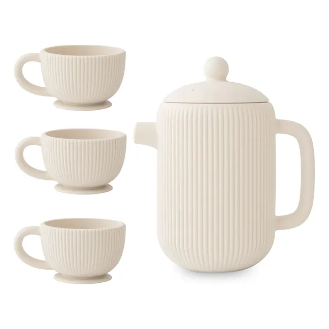Teeservice aus Silikon | Beige