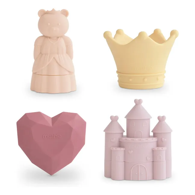 Princess bath toys - Set of 4 | Pink