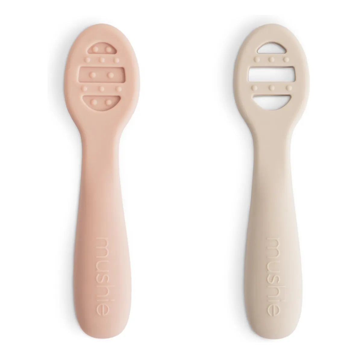 Cuillères bébé en silicone | Blush- Image produit n°0