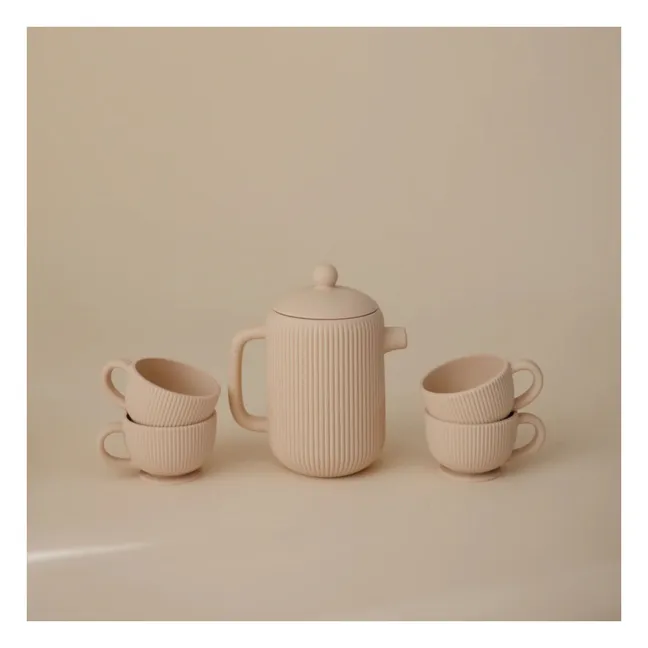 Juego de té de silicona | Beige