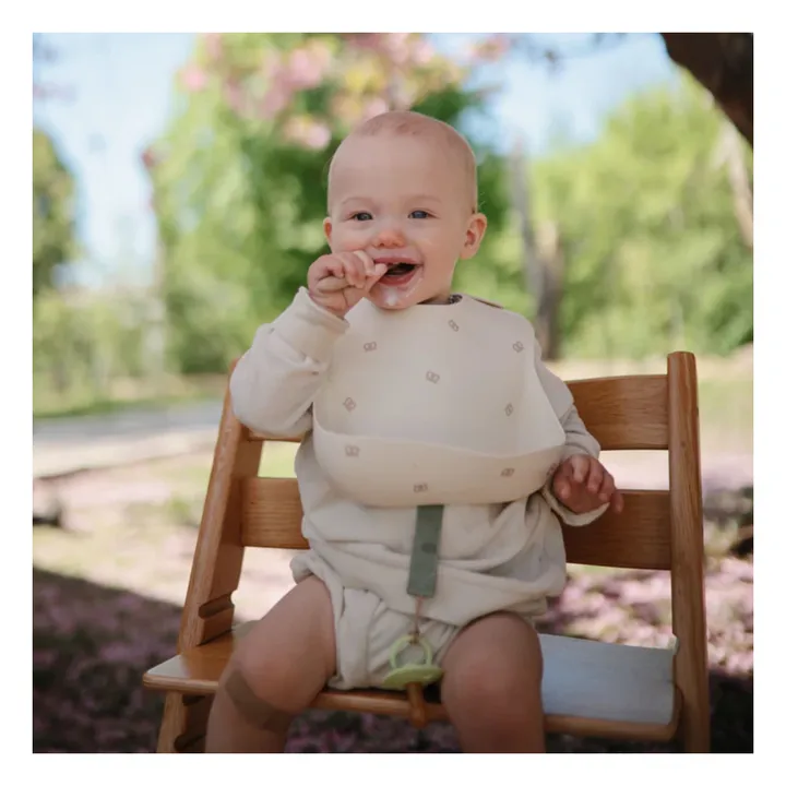 Babero de silicona | Beige- Imagen del producto n°3