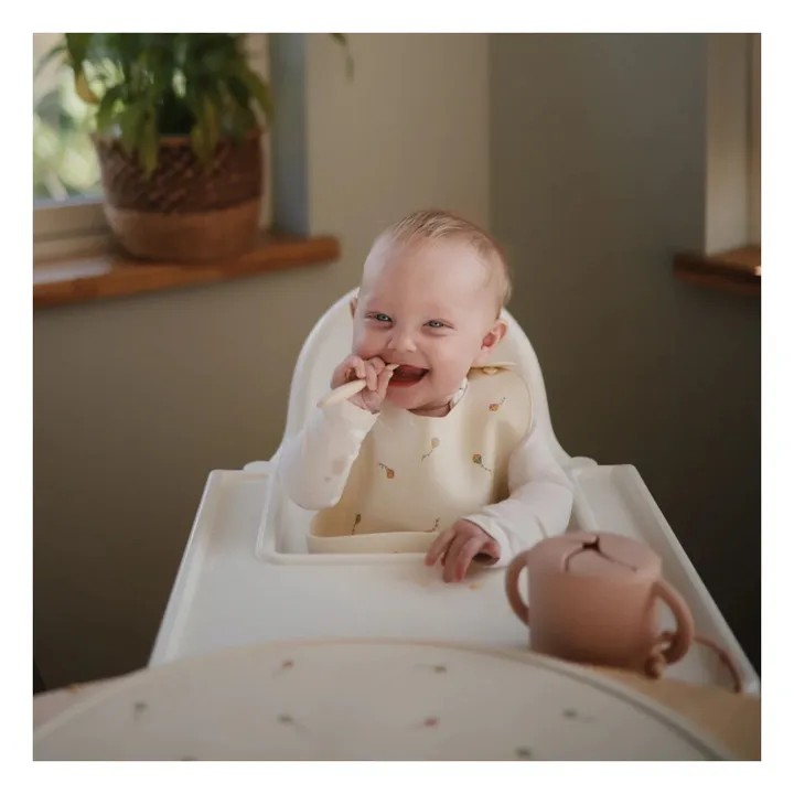 Babero de silicona | Beige- Imagen del producto n°1