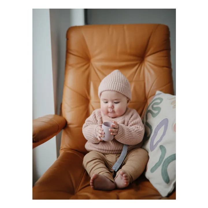 Gobelet bébé en silicone | 	Lilas- Image produit n°4