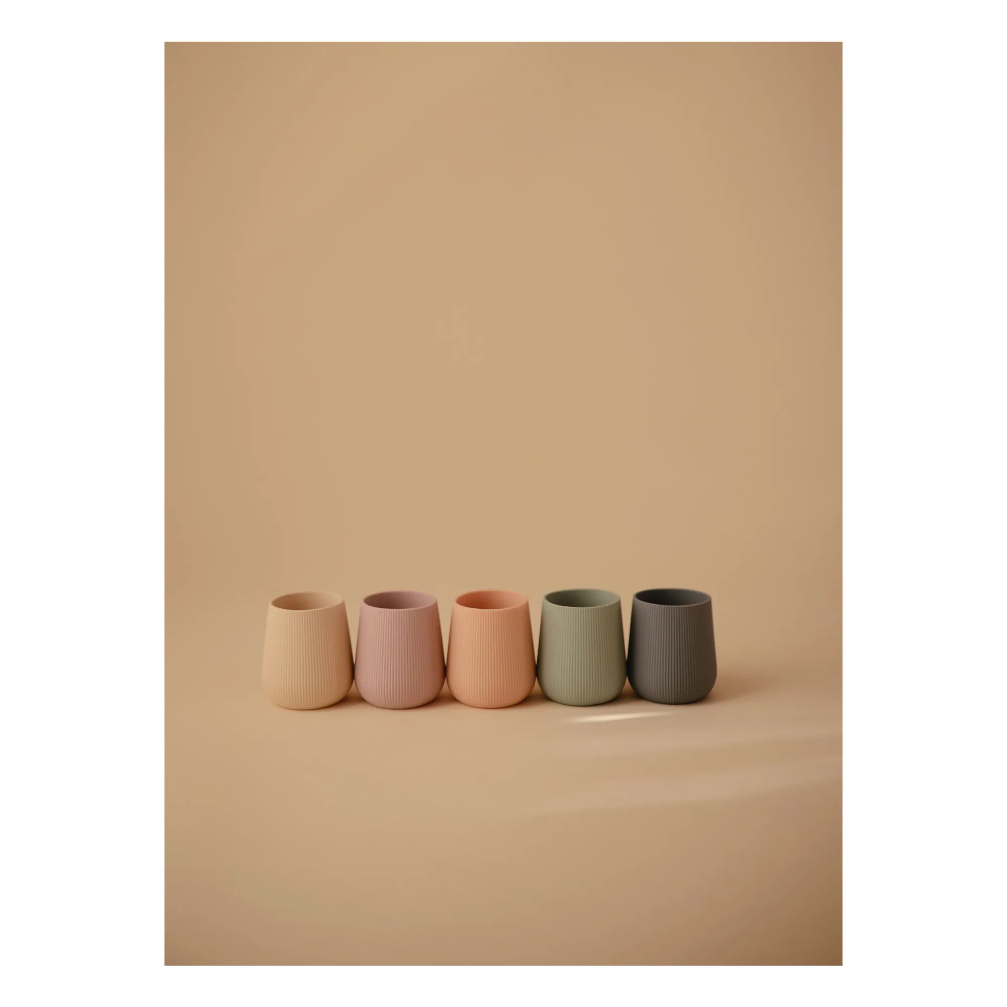 Taza de silicona para bebé | Beige- Imagen del producto n°3