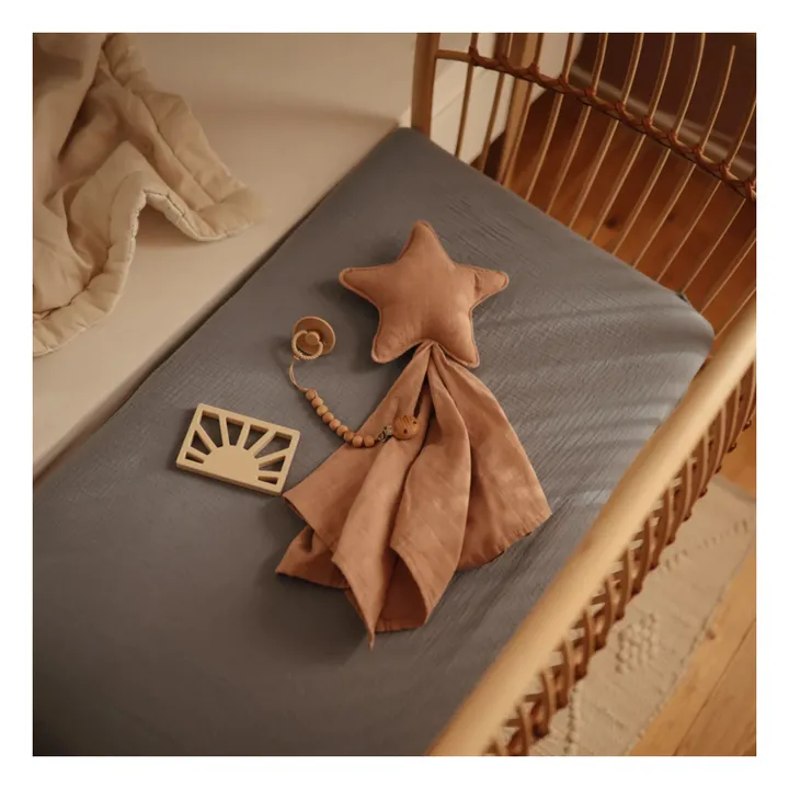 Drap-housse en coton | Bleu foncé- Image produit n°1