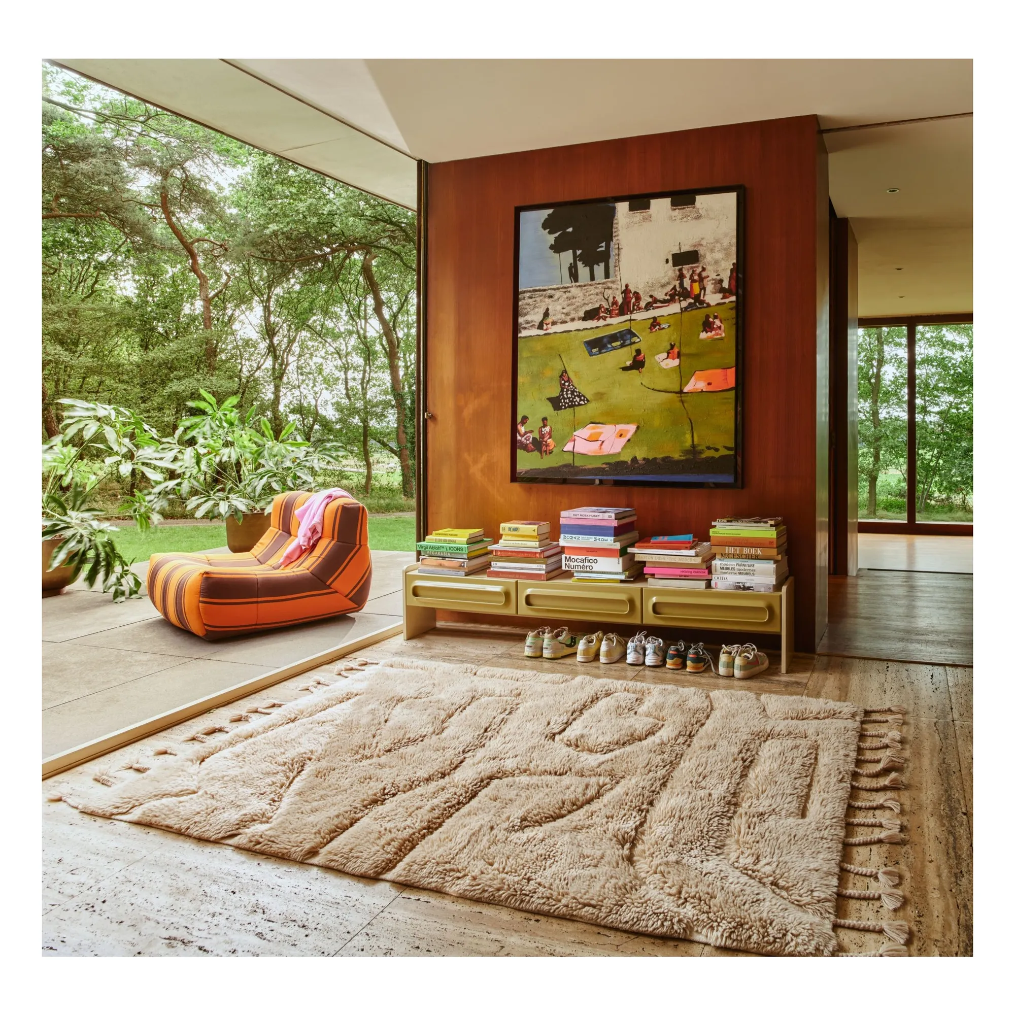 Alfombra de lana Limitless | Crema- Imagen del producto n°1