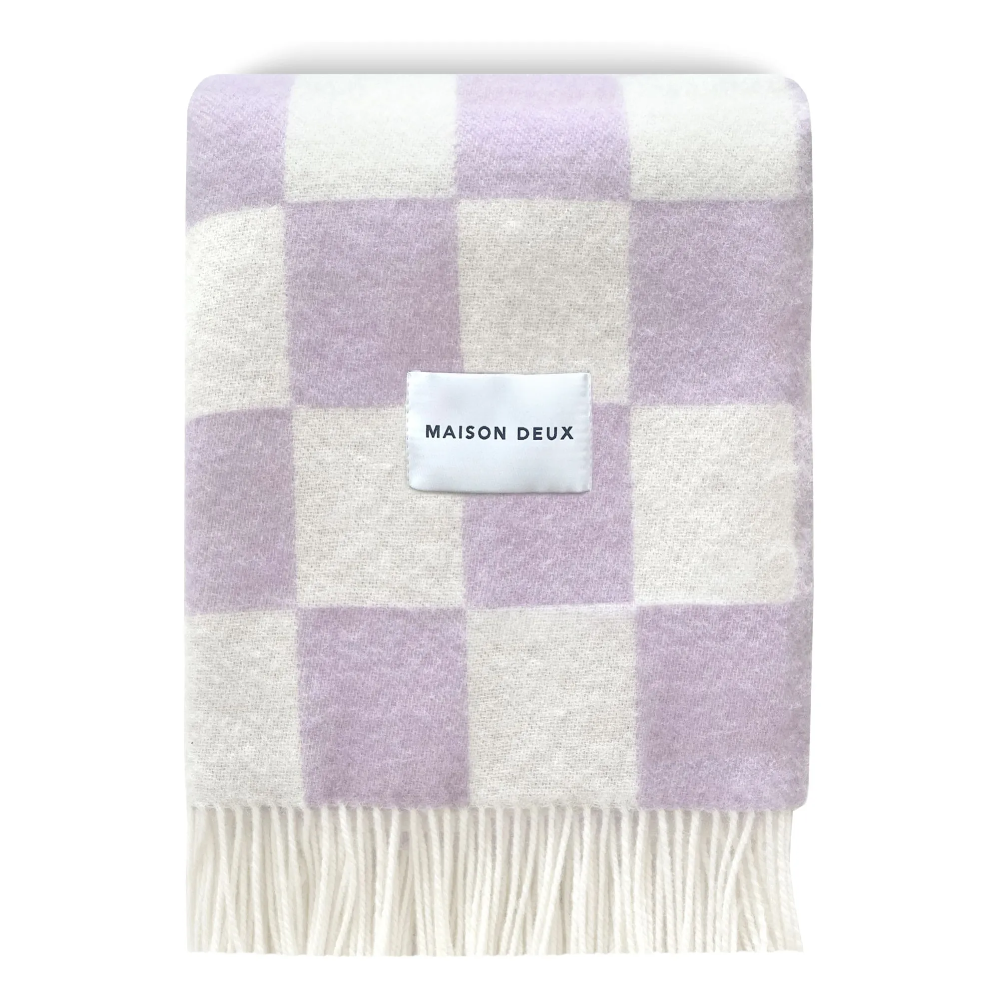 Maison Deux - Plaid en laine Damier (Maison Deux) - Couverture