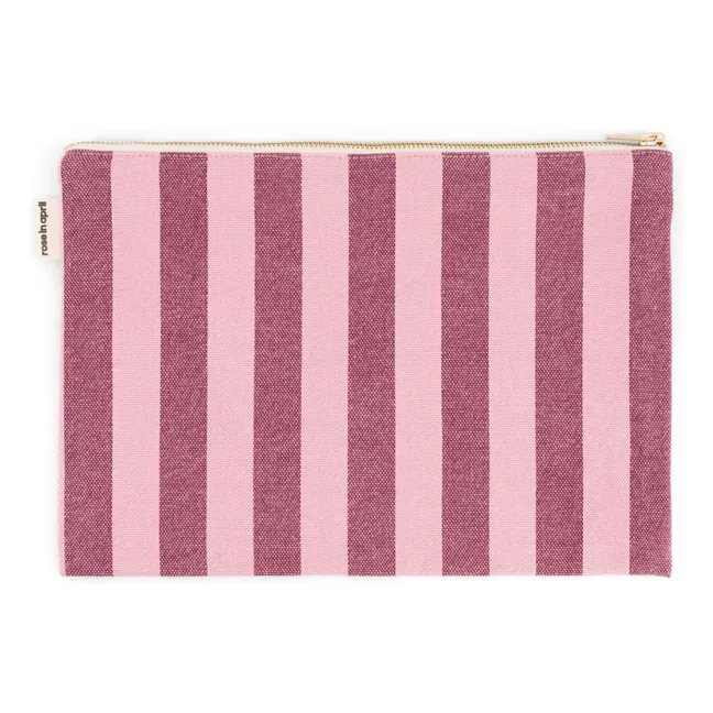 Lili Rayée clutch bag | Pink
