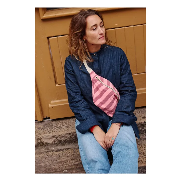 Riñonera de rayas | Rosa- Imagen del producto n°5