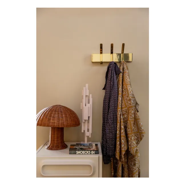 Lampe à poser en osier