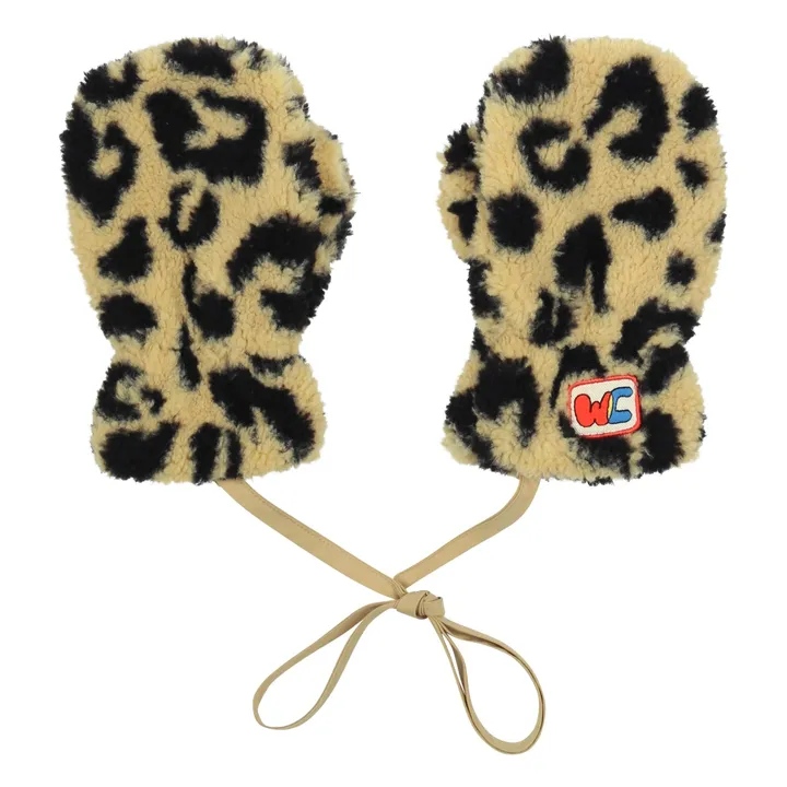 Guanti leopardati JM Patch | Beige- Immagine del prodotto n°0