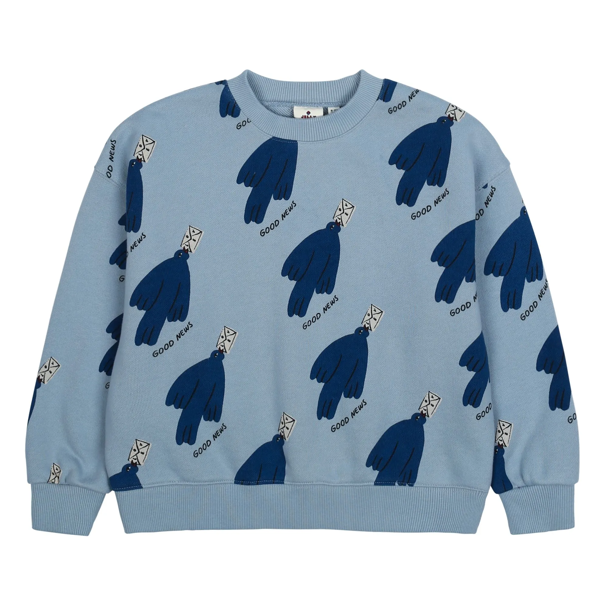 Jelly Mallow Pale Blue Sweat Birds