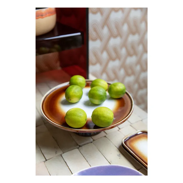 Plat à gâteau en grès | Crème- Image produit n°1