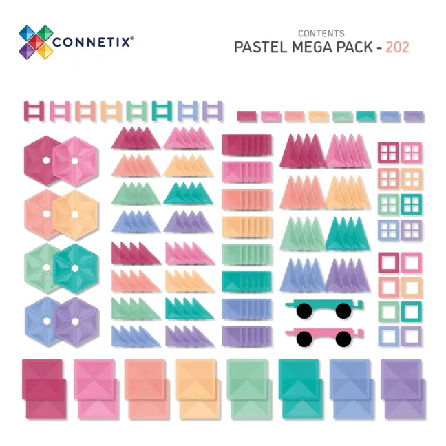 Confezione Mega - 202 pezzi | Pastello