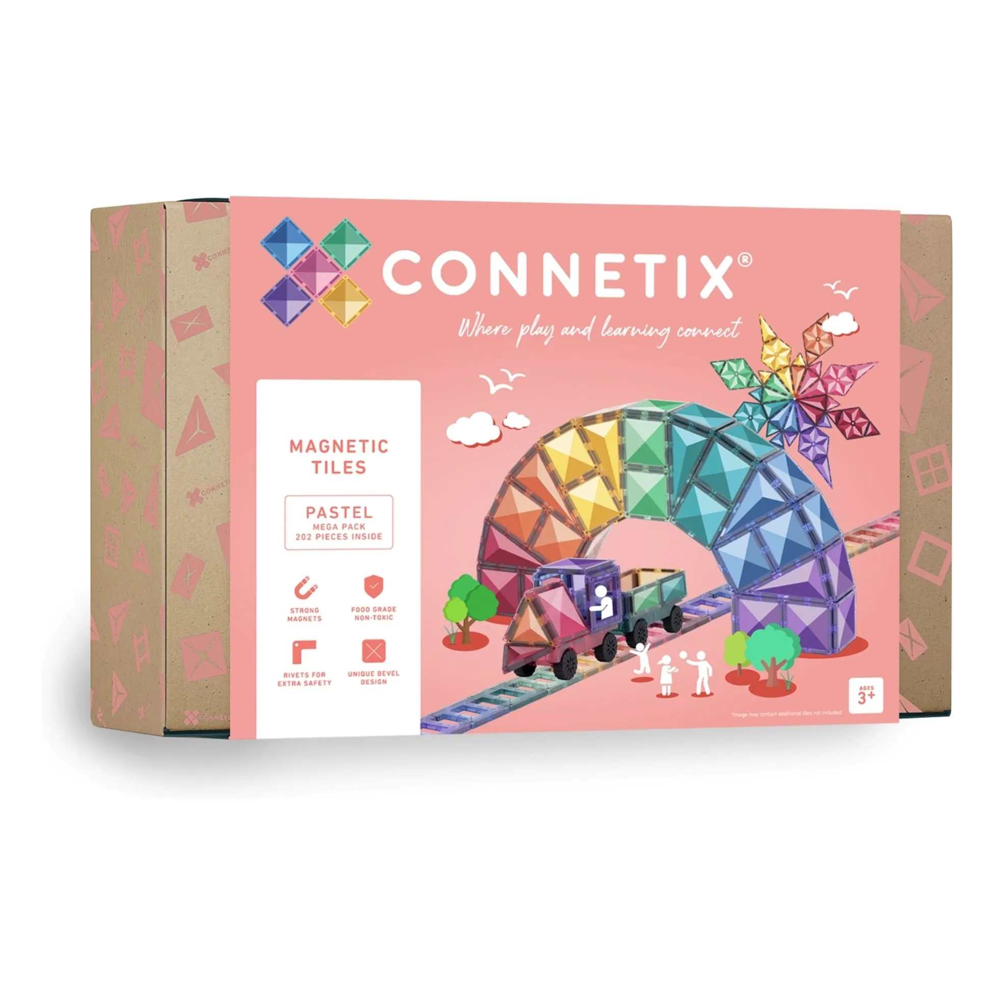 Connetix Pastel Mega Pack - 202 Pieces