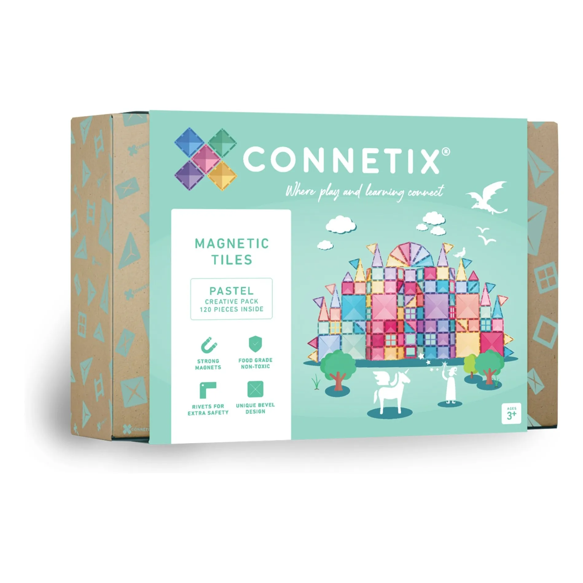 Connetix Pastel Creative Pack - 120 Pieces