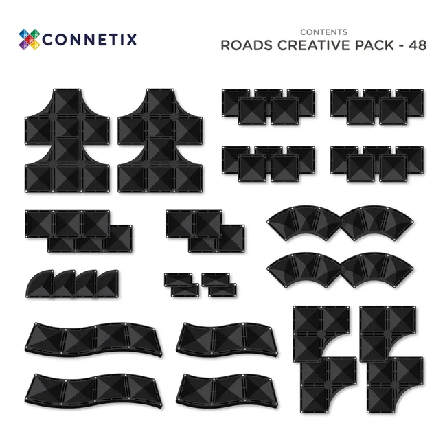 Roads Creative pack - 48 Stück | Schwarz