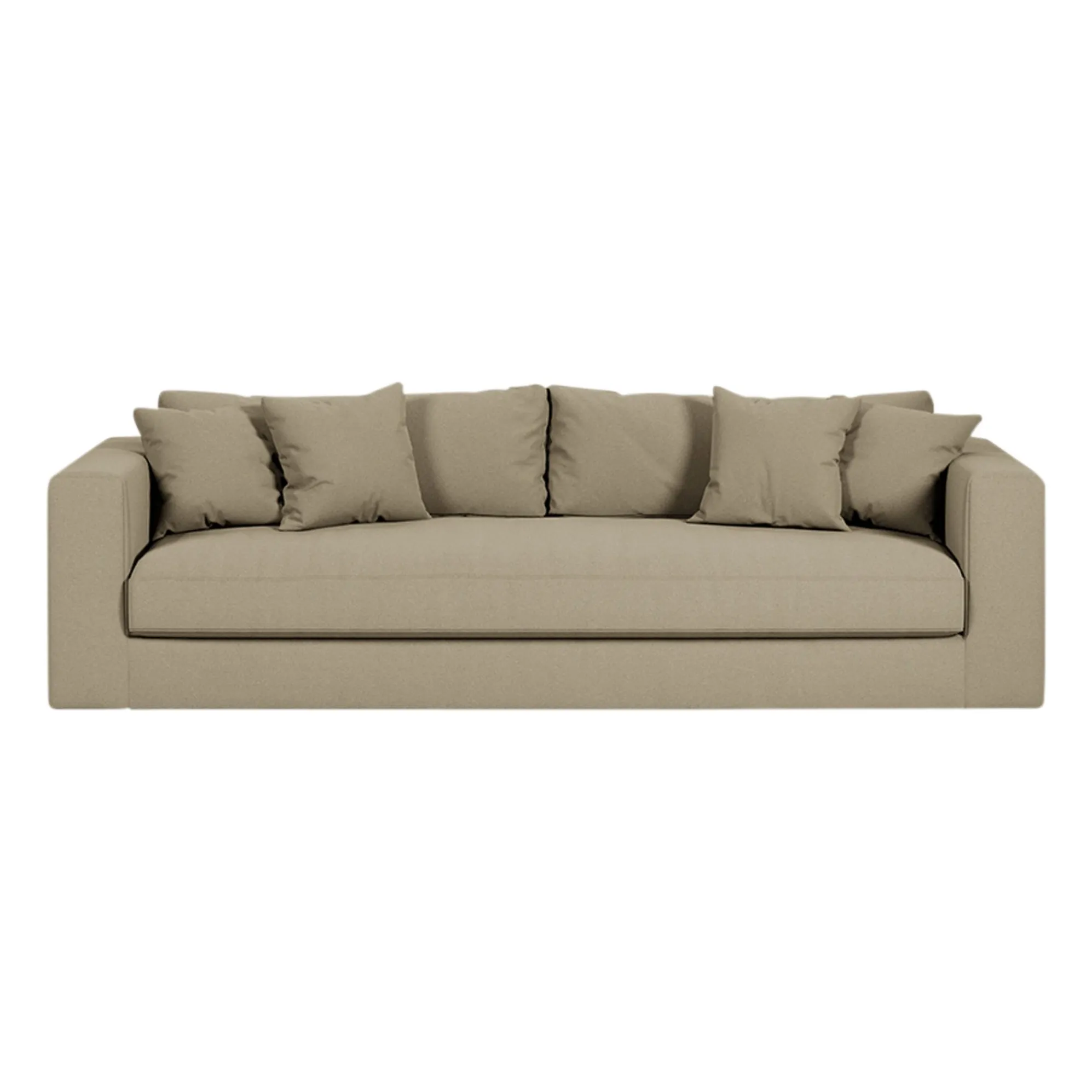 Canapé 3 places Bellechasse light en coton et lin - 240 cm | Lin- Image produit n°0