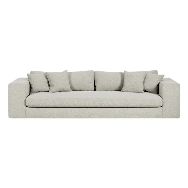 Canapé 4 places Bellechasse en bouclette - 275 cm | Off-White